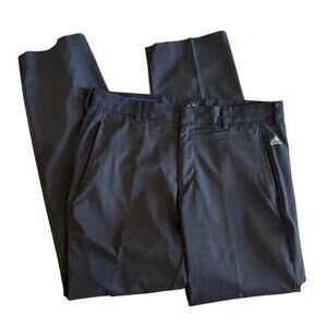 Adidas Men's 3 Stripe Golf Pants Athletic Casual Pants Black Purple Size 34x32